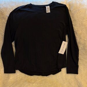 Black Athleta With Ease Open Back Top